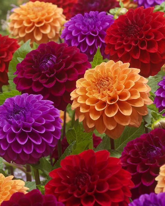 Dahlia " Pompn Mix"