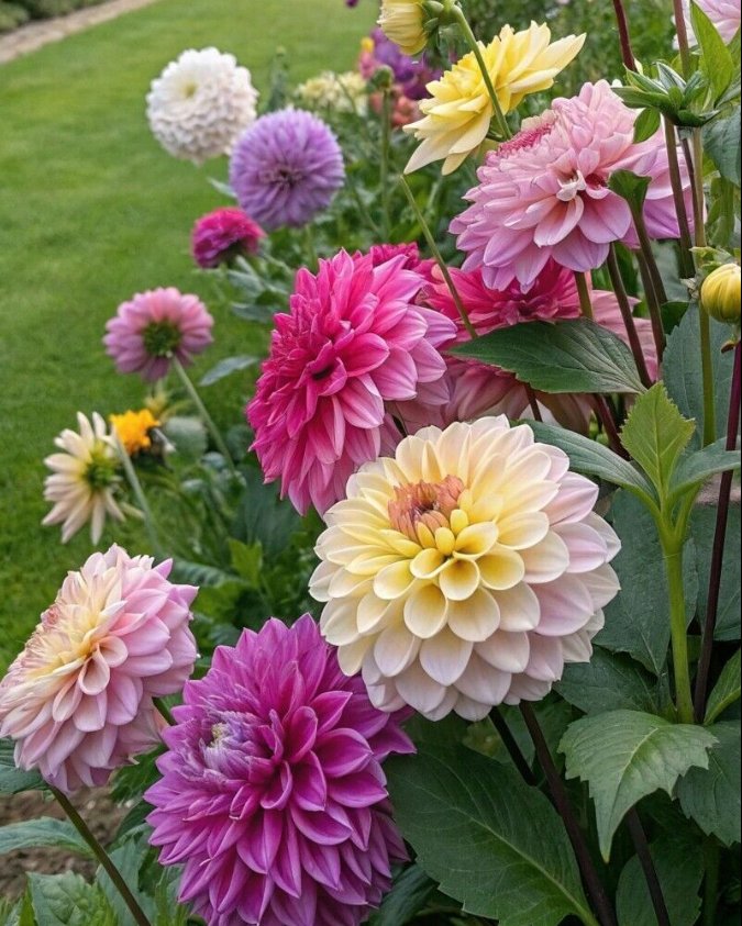Dahlia " Pompn Mix"
